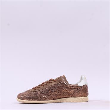 Another Trend Atenas Low Retro Trainer - Bronze Snake